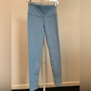 Alo Baby Blue Airbrushed Leggings Size M